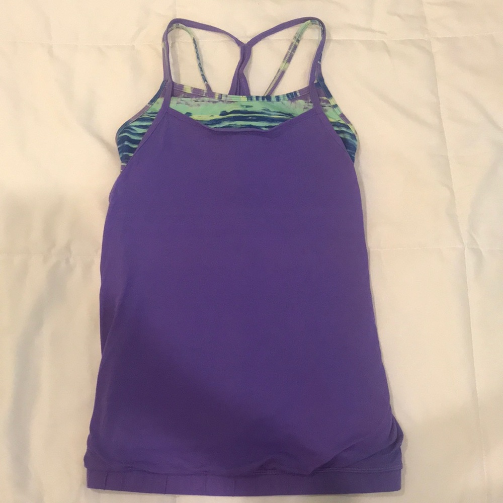 ivivva/Lululemon tank top with sports bra!